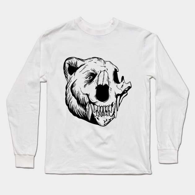 Bear Long Sleeve T-Shirt by Jess Adams